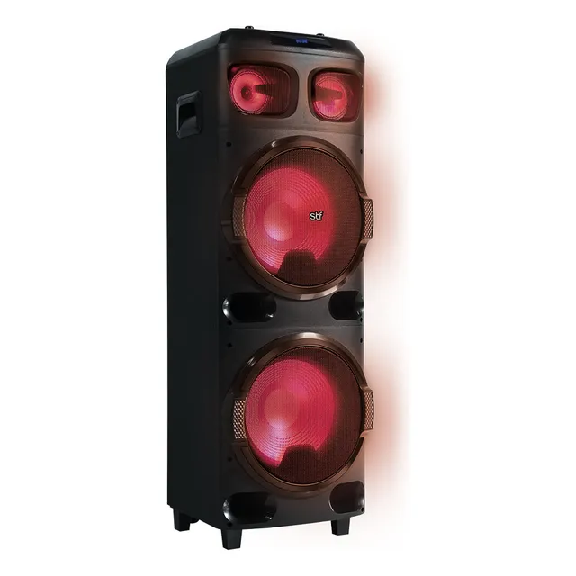 Bocina Inalámbrica Portátil Stf Power Block 12 Pulgadas Color Negro