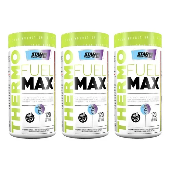 Thermo Fuel 120 Cap X 3 Un. Star Nutrition Quemador De Grasa Sabor Sin Sabor