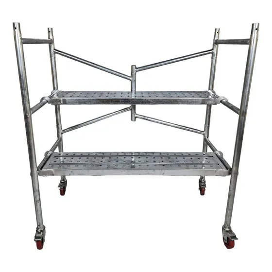 Andamio Plegable Portátil Escalera Con Ruedas Fácil De Usar