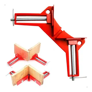 Kit 4 Grampos Angular 90Âș Lorben 75mm Com 2 Morsas Para Marcenaria E Serralheria Kit 4 Grampos Angular 90Âș Lorben 75mm Com 2 Morsas Para Marcenaria E Serralheria