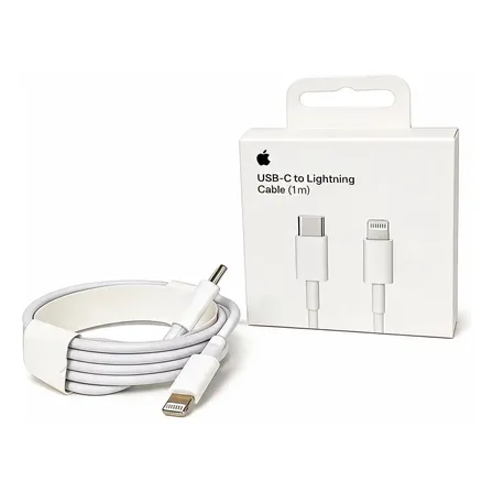 Cabo De Carregamento iPhone Original Apple Lightning Branco