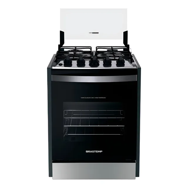 2 - Fogão Brastemp 4 Bocas de embutir Inox Byo4ebr