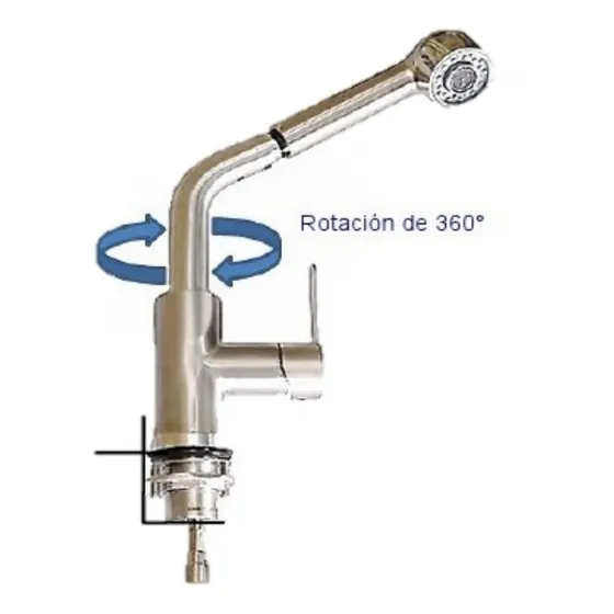 Griferia De Lujo Agua Fria Y Caliente P/lavaplato Monomando