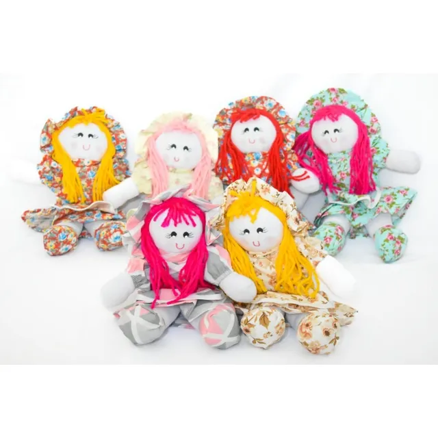 Kit 2 Bonecas De Pano Brinquedo Infantil Menina