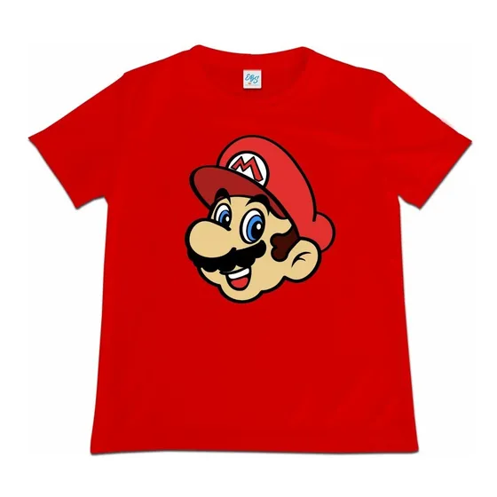 Franela Camisa Niño Niña Super Mario Bros 100% Algodon