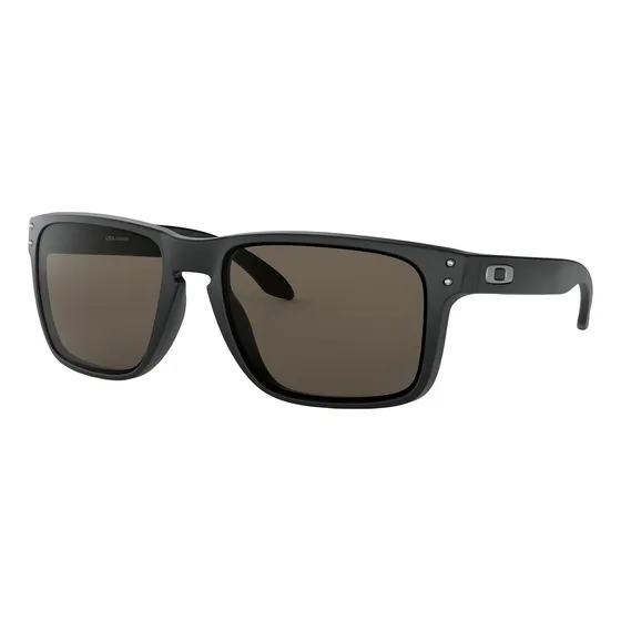 Anteojos de sol Oakley Holbrook XL talle Extra large armazón matte black y lente warm grey