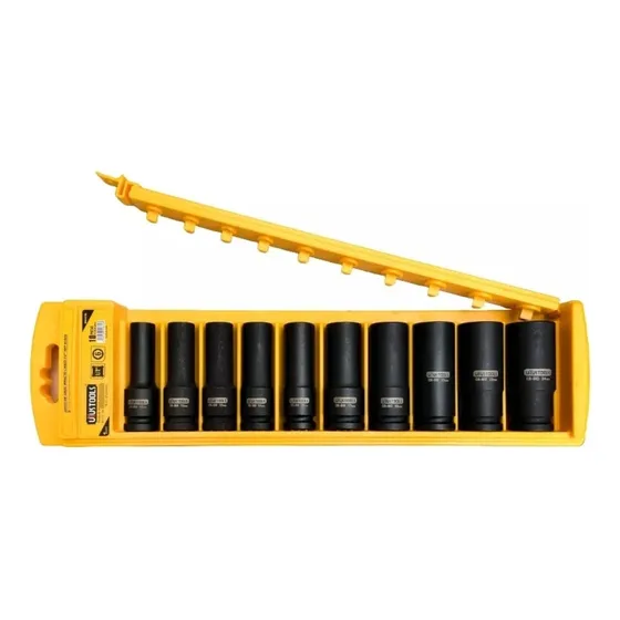 Set 10 Dados De Impacto Largos 1/2 PuLG 10-24m Uyustools