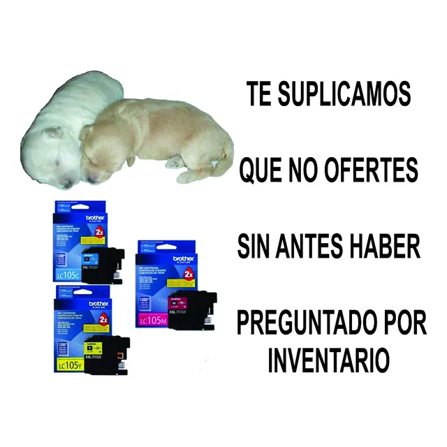 Lc109bk Lc105  Kit 4 Original Brother, No Facturado