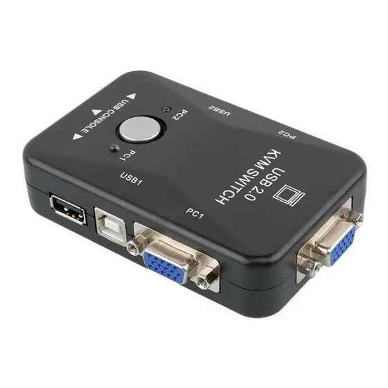 Kvm 2 P - Switch Usb Vga Teclado Impresora Monitor