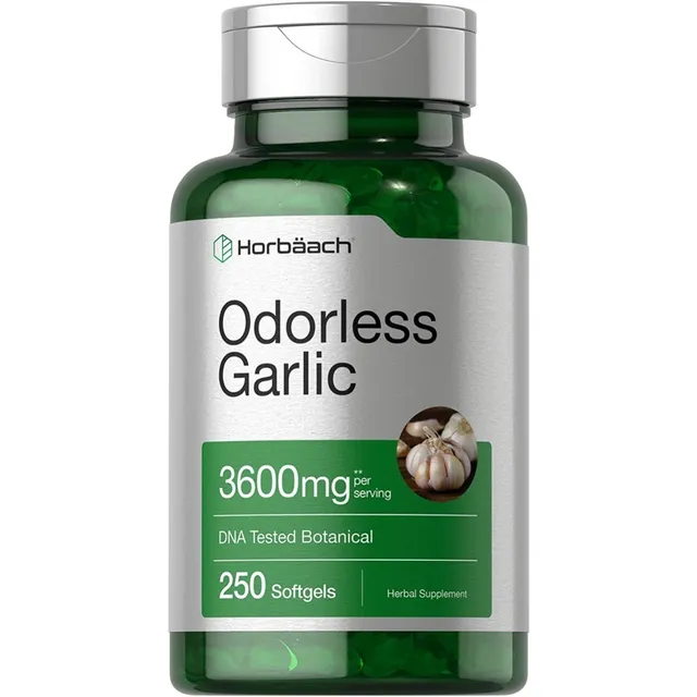 Ajo (odorless Garlic) Horbaach 250 Softgels 3600 Mg