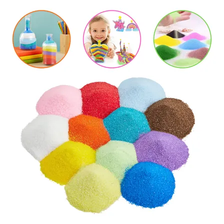 Areia Colorida Pacote 450g Infantil Jardins Escola - 1 Uni