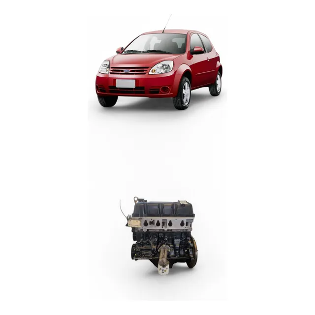 Motor Parcial Ford Ka Fiesta 1.0 Flex Zetec Rocam 2012/2013