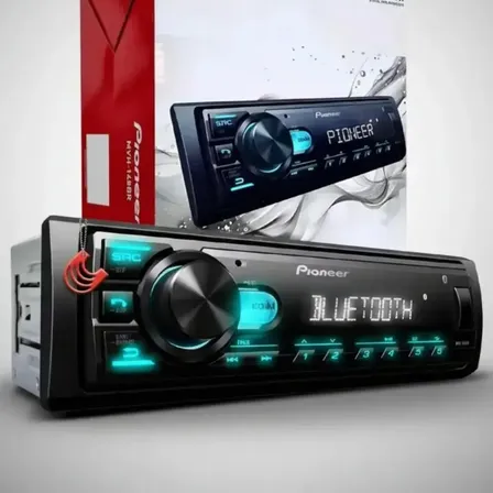 Foto de Radio Pioneer Bluetooth Automotivo Mvh-145br Usb Mp3 Fm