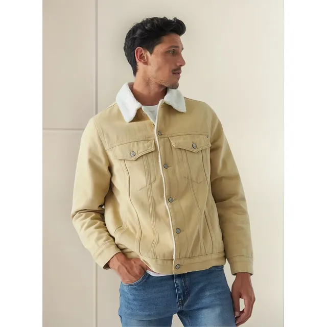 Campera De Jean Mistral Para Hombre Con Corderito Remy