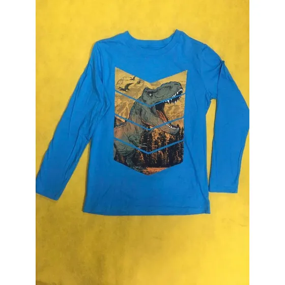 Franela De Dinosaurio Para Niños, Únicamente Talla 8