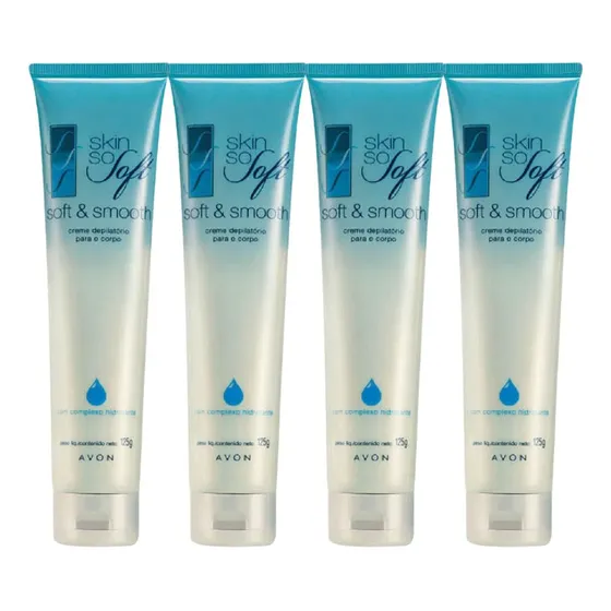 Creme Depilatório Corpo Skin So Soft C/4 Unidades - Avon