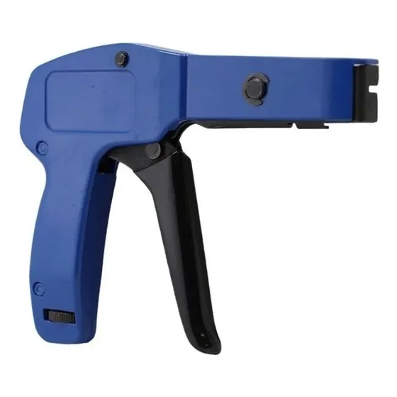 Pistola Tensora Y Cortadora Para Cincho De Nylon 2.4 A 4.8mm Color Azul