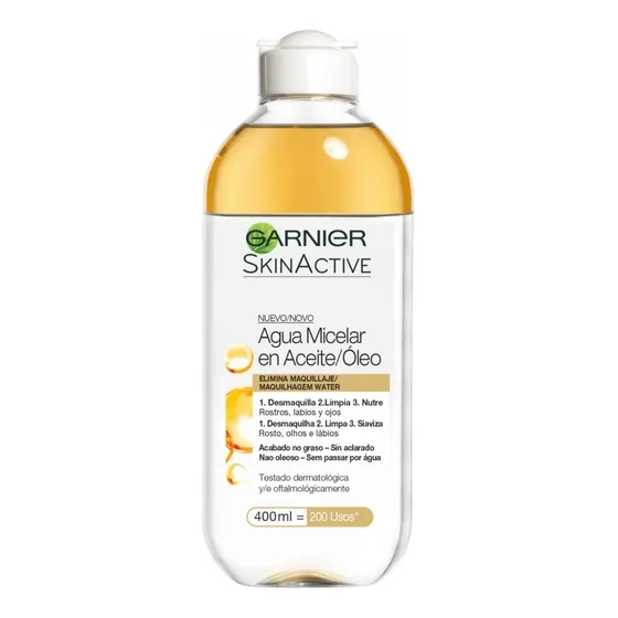 Agua Micelar Bifásica Aceite Garnier Skin Active X 400ml