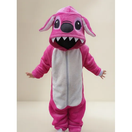 Pijama Térmica Enteriza Disfraz Angela (stitch) Niñas 