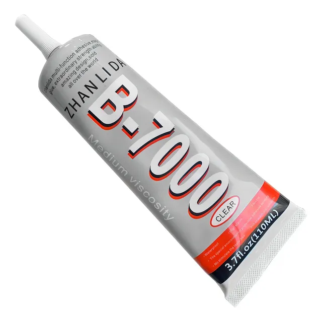 Pantalla de teléfono móvil Zhnlida Cola Liquid Glue Professional, transparente, 110 ml, b-7000, gris
