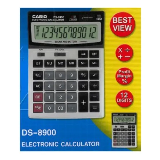 Calculadora Casio Dm1200v 12 Digitos Tamaño Grande M Y Detal