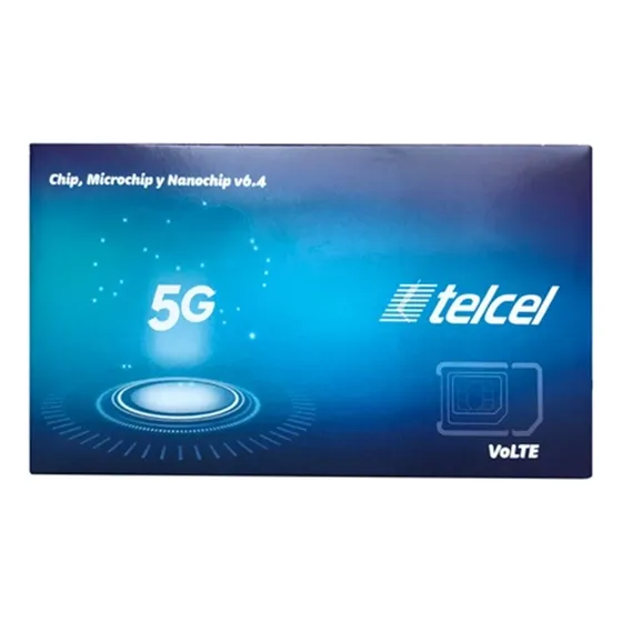 Chip Express Telcel Cdmx  Incluye Recarga De $50