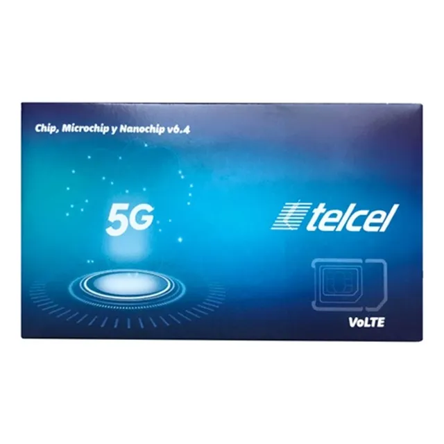 Chip Express Telcel Cdmx  Incluye Recarga De $50