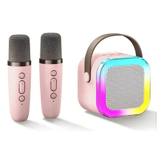 Karaoke + 2 Micrófonos Bocina Bluetooth Portátil Para Niños Karaoke + 2 Micrófonos Bocina Bluetooth Portátil Para Niños