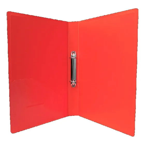 Carpeta 02 Anillos A4 Cartón Rojo