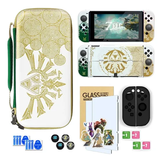 Funda Protectora Y Estuches Kit Zelda Para Nintendo Switch