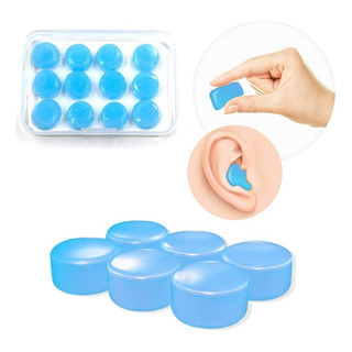 Tapones Para Oídos Reutilizables Silicona Para Dormir 12pcs Tapones Para Oídos Reutilizables Silicona Para Dormir 12pcs