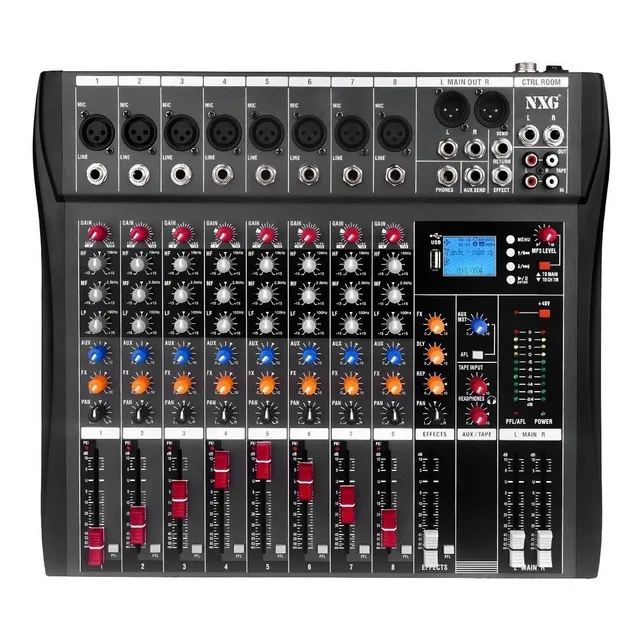 Nxg Mezcladora Mixer De 8 Canales 16 Efectos Ct80s