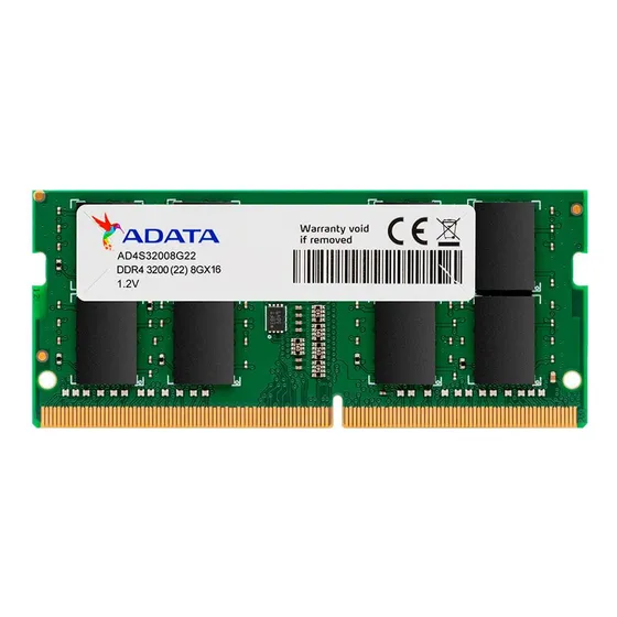 Memória Notebook Adata 8gb Ddr4 3200 Mhz - Ad4s32008g22-sgn