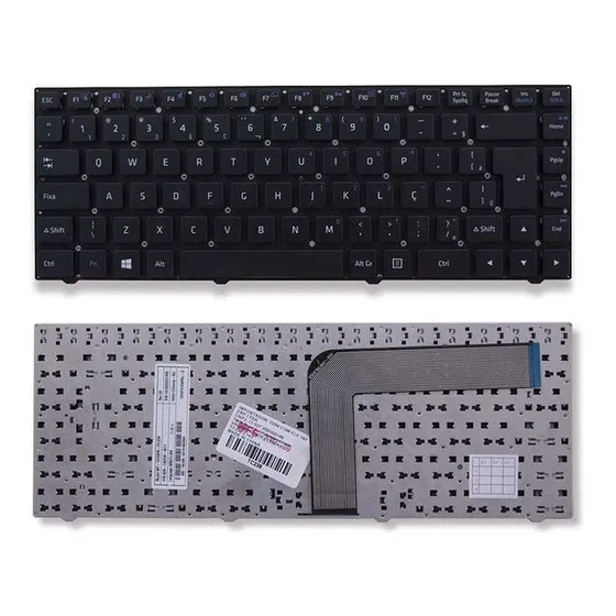 Teclado Do Notebook Positivo Sim+ 2450m 2460m 2500m 2510m Cor Preto