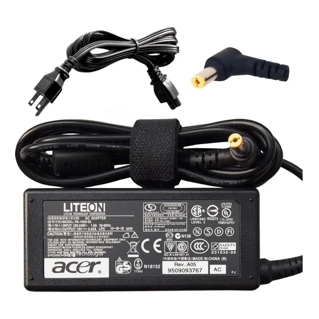 Cargador Acer Compatible Aspire Travelmate  65w 19v 3.42a