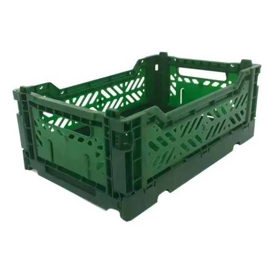 Caja Organizadora Plegable Apilable 40x30x14.5cm - 8kg Color Dark green