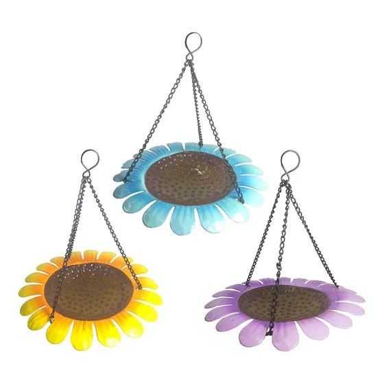 Enfeite Jardim Quintal Flor Para Pendurar Teto Com 3