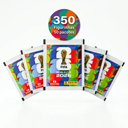 Kit Figurinhas Copa Do Mundo 2026 Panini Envelopes Lacrados Copa Do Mundo 2026 350 Figurinhas - 50 Envelopes