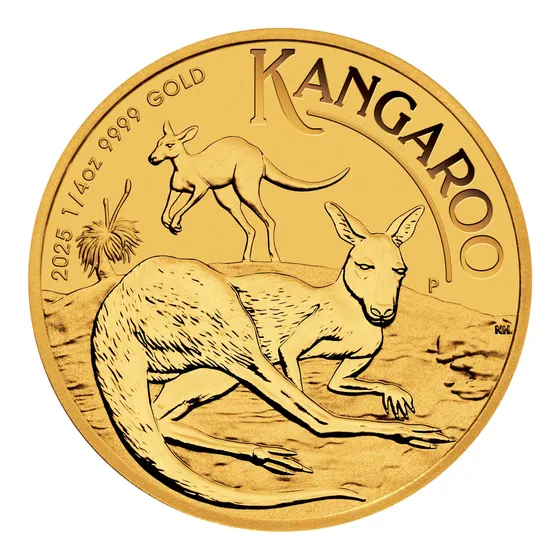 Moneda 1/4 Cuarto Onza Canguro Australia 2025 Oro Puro 9999