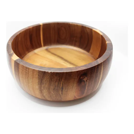 Bowl cuenco ensaladera de madera de acacia Ø22cms Kawi home color café