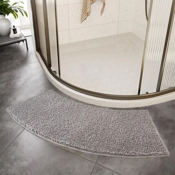 Naisicore Alfombra Ducha Curvada Para Baño Microfibra 16 X