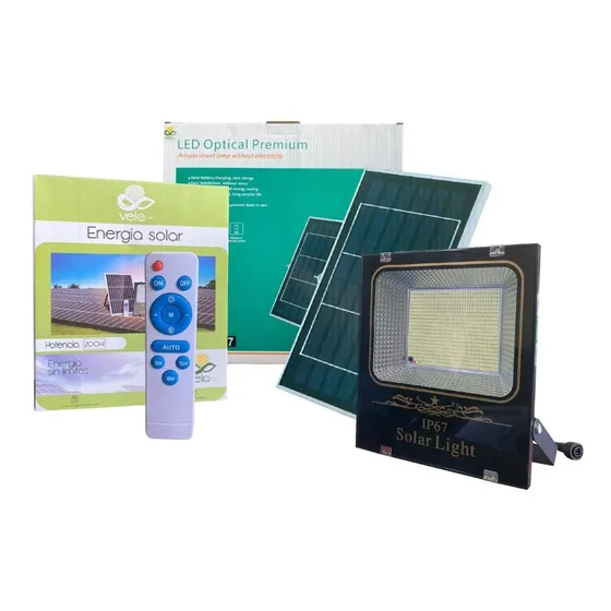 Reflector Solar  200w Incluye Kit De Instalación Y Control 