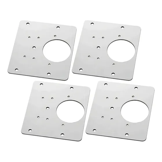 Kit 4: reparación de placas de acero inoxidable, reparación de bisagras de gabinetes