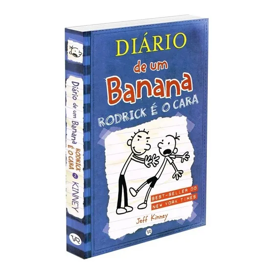 Diário de um banana 2: Rodrick é o cara: Rodrick é o Cara, de Kinney, Jeff. Diário de um banana, vol. 2. Editorial VR Editora, capa dura em português, 2009