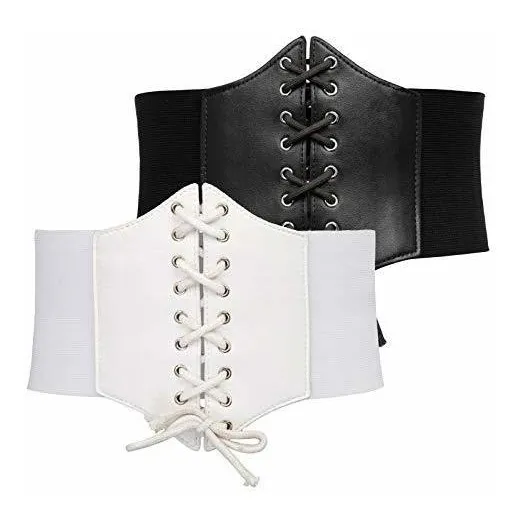 Gracia Karin Más Tamaño Faux Piel Corset Estilo Ancho 14jp2