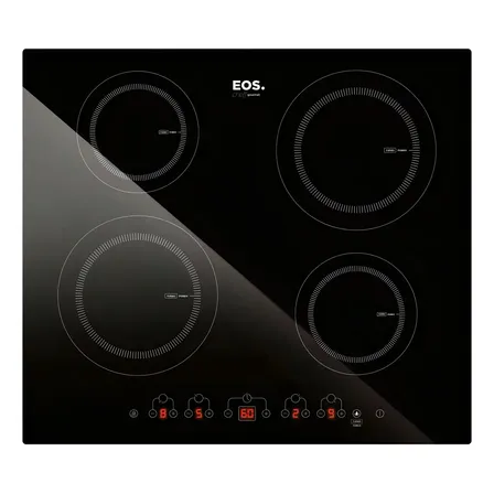 Cooktop De Indução 4 Bocas EOS 60cm Eci04ep Preto