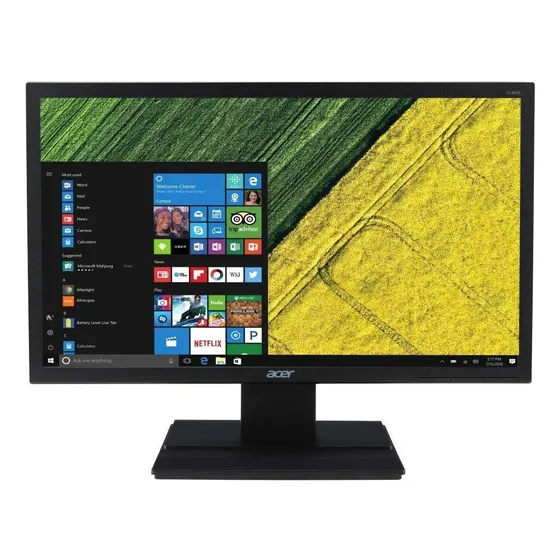Monitor 23'' Lcd Fhd V6 V246hql Preto Acer 127/220V