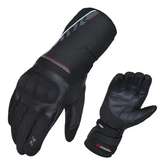 Luva Impermeável X11 Dry Supertech Touring Couro Touchscreen Preto M — foto 2