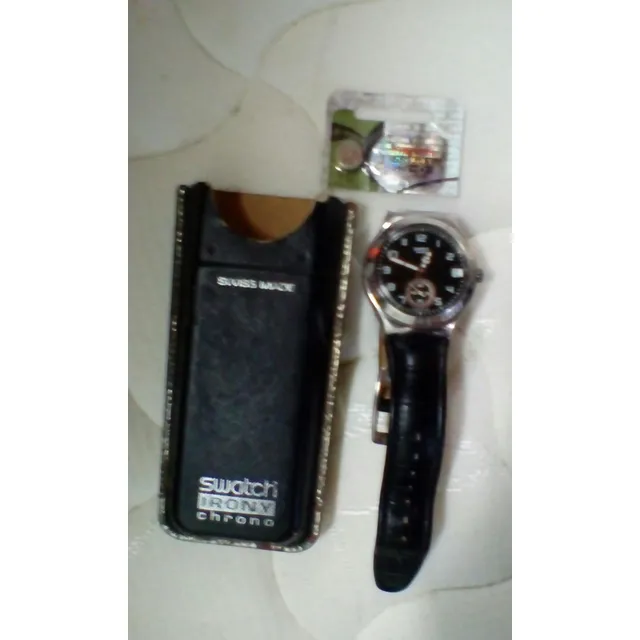 Reloj Swatch Caballero Irony  Original ! Bat Nueva Metal 