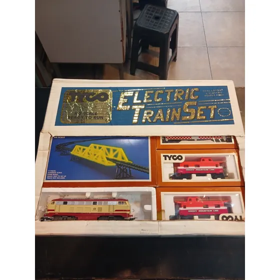 Tren Electrico Tyco Set Completo Maquina Lima Italy